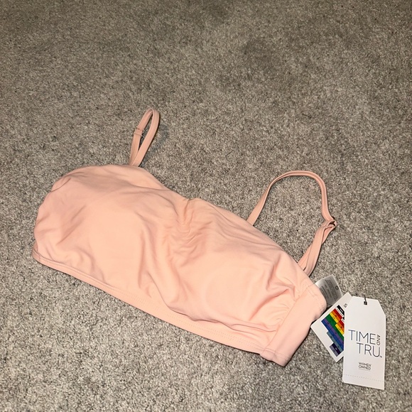 Time and Tru Pink Bikini Top size Small New with tags - Picture 1 of 5